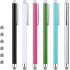 Touch Stylus Pen, Hybrid Mesh Fiber Tips Stylus (6 Pcs, Black, White, Pink, Green, Sky Blue, Silver) for all Capacitive Touch Screen Cell Phones, Tablet, Kindle Fire + 6 Extra Replaceable Tips